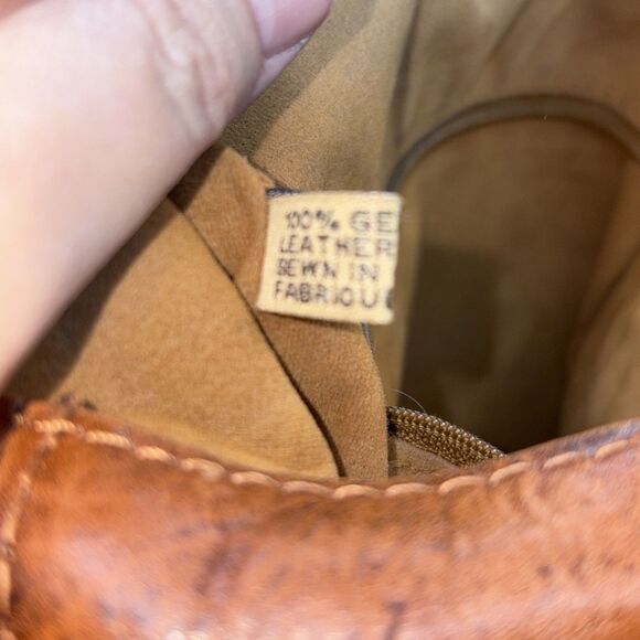 Patricia Nash Barcelona Tooled Leather Saddle Bag Crossbody Florence - Picture 10 of 12